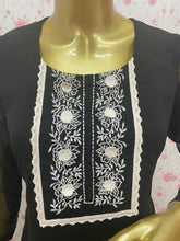 Black embroidered kurti - kasumi.in